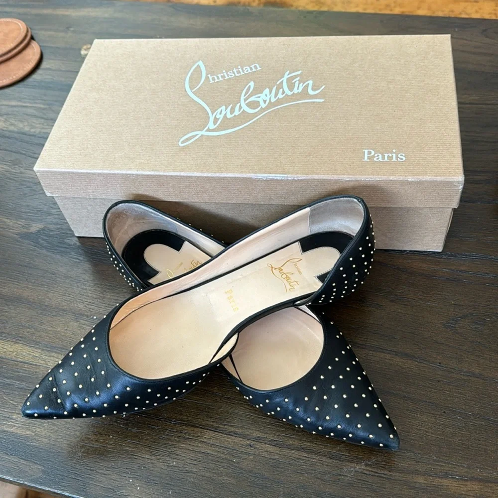 Christian Louboutin Iriza Plume Flats - Picture 1 of 9